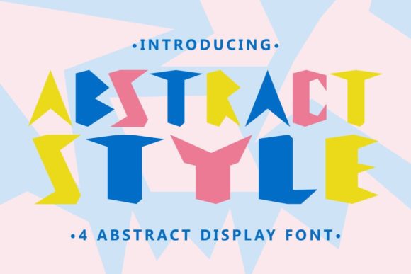 Abstract Style Font Review for Bold Branding