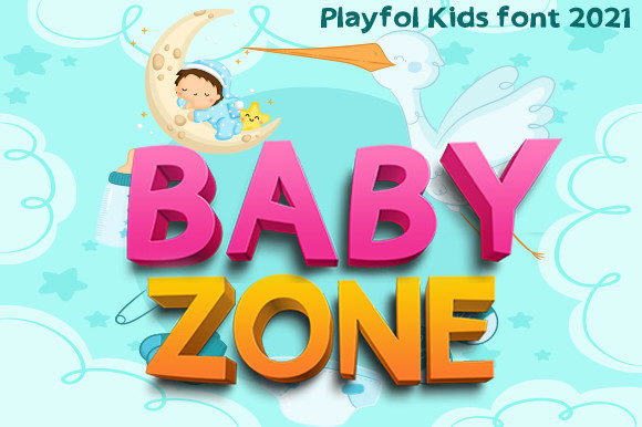 Baby Zone Font for Web Design and Branding