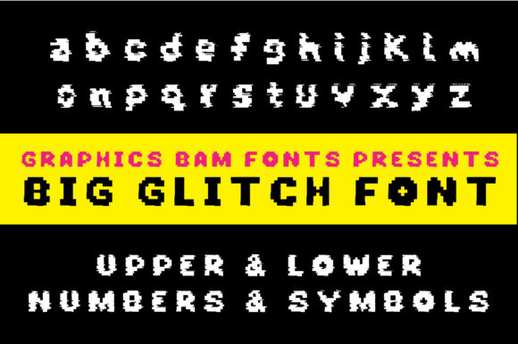 Big Glitch Font for Bold Digital Design