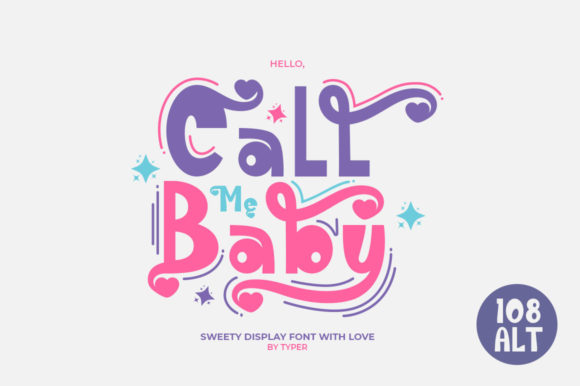 Call Me Baby: A Playful Display Font for Modern Web Design