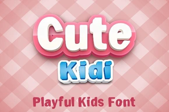 Cute Kidi: A Playful Display Font for Creative Projects