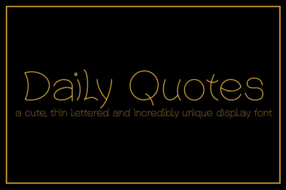 Daily Quotes Font Review for Real Projects