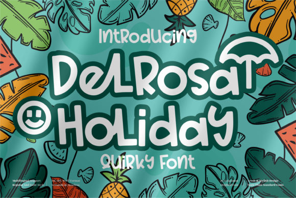Delrosa Holiday: A Playful Display Font for Digital Branding