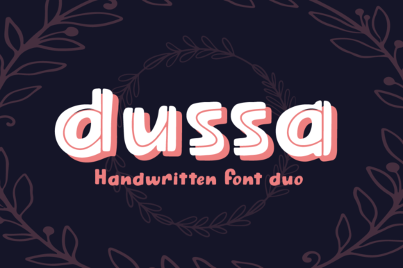 Dussa: A Playful Display Font for Modern Editorial Design
