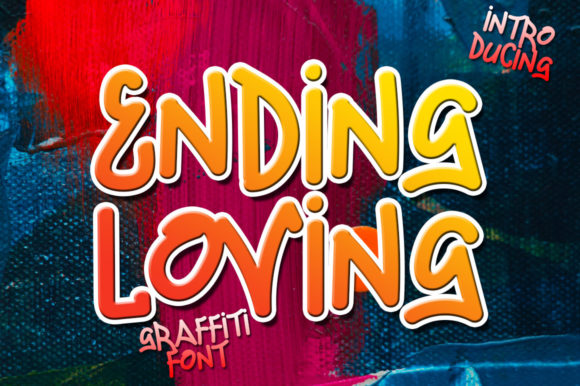 Ending Loving: A Cool Display Font for Modern Branding