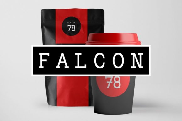 Falcon: A Minimal Display Font for Modern Branding