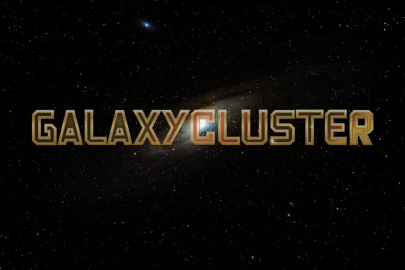 Galaxy Cluster: A Bold Display Font for Digital Campaigns
