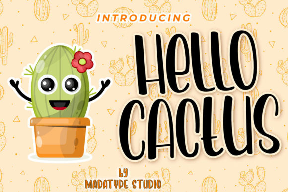Hello Cactus Font for Handmade Creations