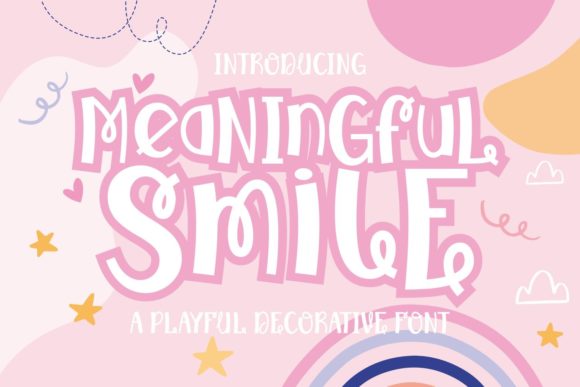 Meaningful Smile: A Whimsical Font for Editorial Design