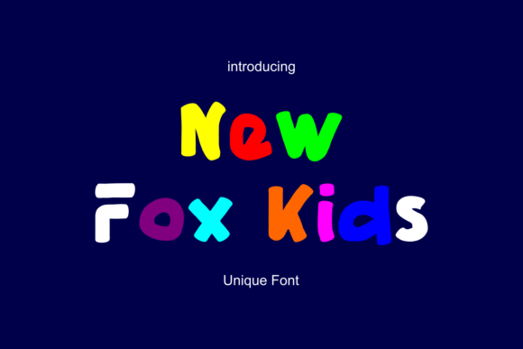 New Fox Kids Font for Web Design