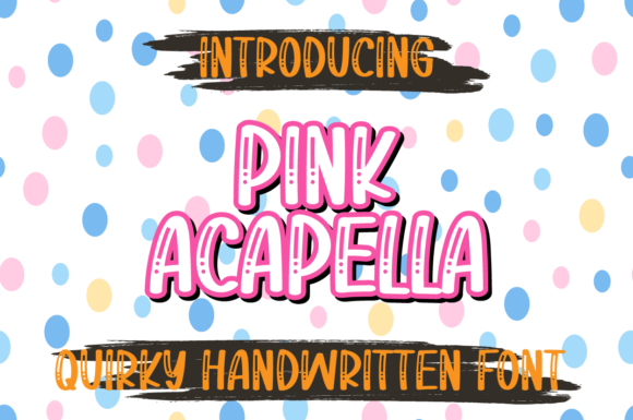 Pink Acapella Font for Playful Web Design