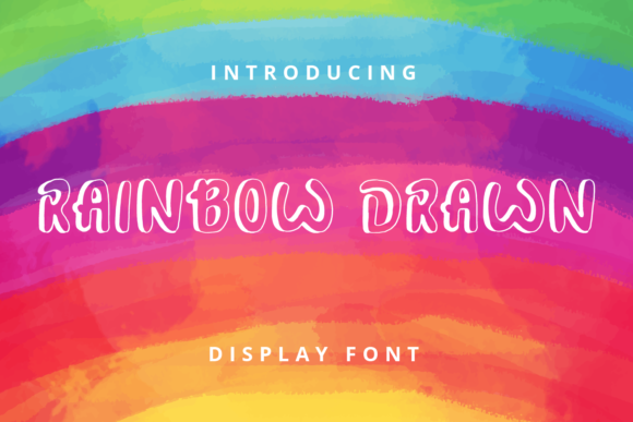 Rainbow Drawn: A Vibrant Font for Your Brand