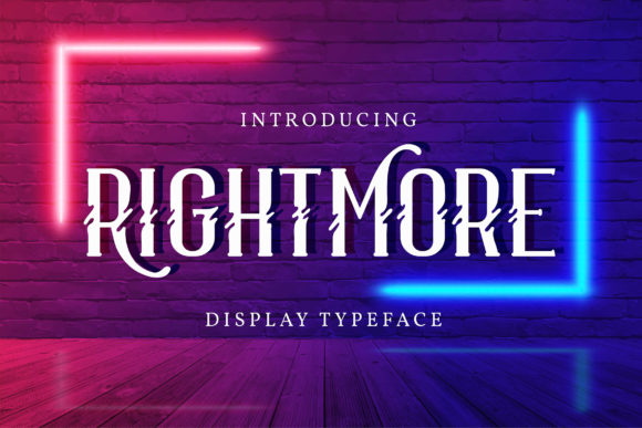 Rightmore: A Stylish Font for Small Business Branding
