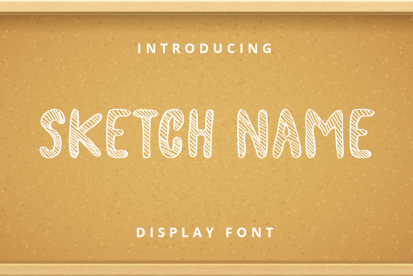 Sketch Name: A Chalkboard-Inspired Font for Editorial Design