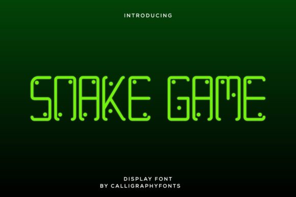 Snake Game Font for Digital Campaigns