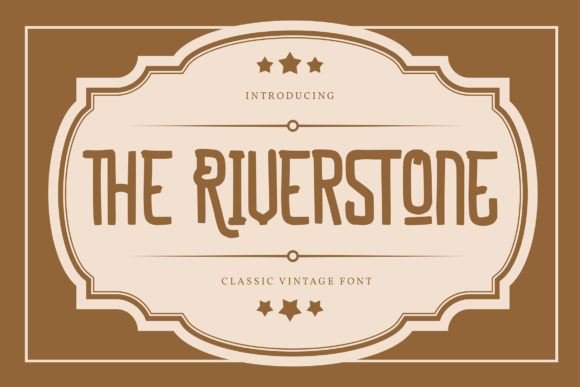 The Riverstone Font for Branding Projects
