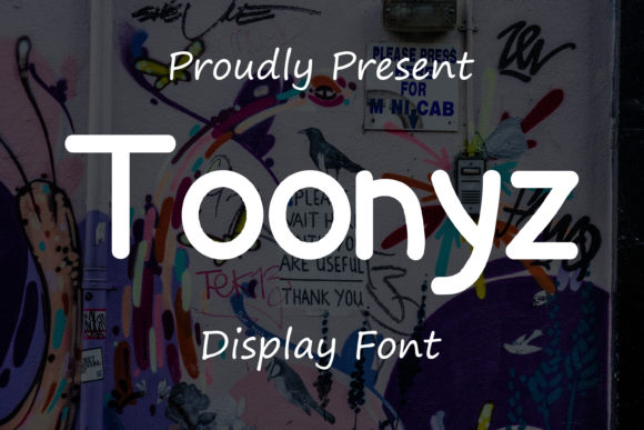 Toonyz: A Playful Display Font for Editorial Design